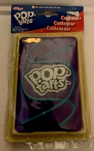 Wild Berry Pop Tarts Purple Box Plastic Carrying Case Collectible Kellogg 2010 2