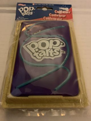Wild Berry Pop Tarts Purple Box Plastic Carrying Case Collectible Kellogg 2010 3
