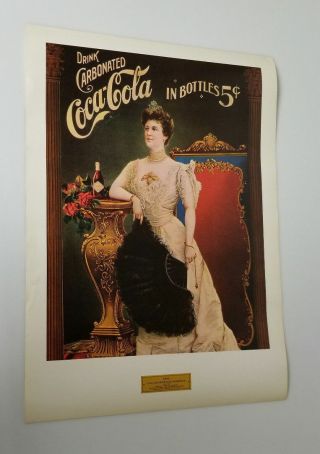 Vintage Coca Cola Girl Print 1903 Lillian Norton Nordica