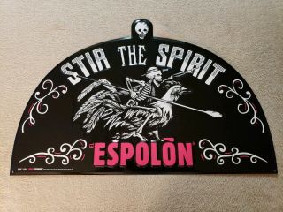 Espolon Tequila Metel Sign Tin Day Of The Dead