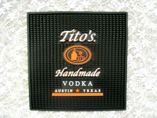Tito’s Handmade Vodka Austin Texas Rubber Bar Mat Great Mancave Addition