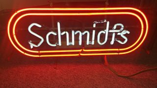 Classic Schmidts Beer Neon Beer Sign