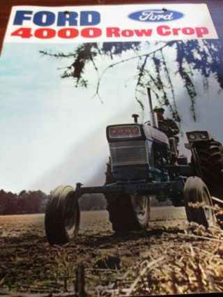 Ford 4000 Row Crop Tractor Sales Brochure 1966