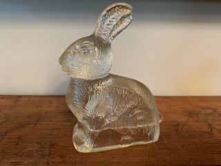 Rabbit By Stough Glass Candy Container
