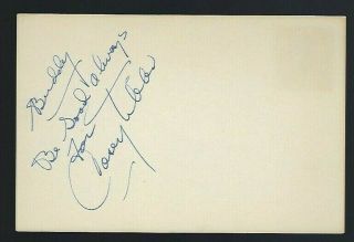 Casey Tibbs Signed Autograph 4 " X6 " Card Actor & Rodeo Star