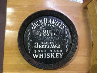 Jack Daniels Old No 7 Tennessee Whiskey Barrel Sign 10 " X 10 " Bar Decor Man Cave