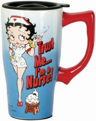 Spoontiques 12031 Betty Boop Nurse Travel Mug