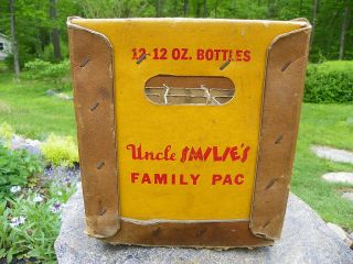 UNCLE SMILES ROOT BEER BOTTLE BOX RARE 2