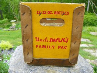 UNCLE SMILES ROOT BEER BOTTLE BOX RARE 4