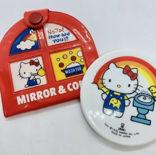 Vintage Hello Kitty 1976 Mirror Case - Note That The Comb Is Missing