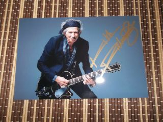 Keith Richards,  Musician/ Singer,  Hand Signed Photo 6 X 4