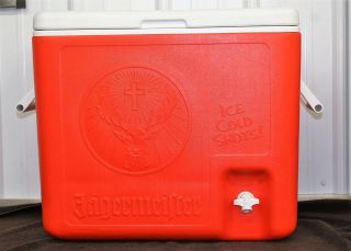 Jagermeister Cooler With Outside Tap Holds 6 Bottles