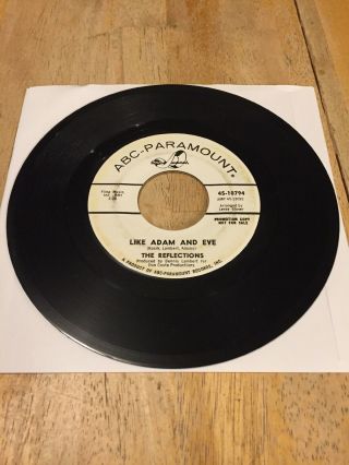 Northern Soul The Reflections Like Adam And Eve 45 White Label Promo Wlp Vg