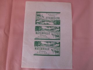 Approx 500 Paper Wrappers One Pound Butter Waterville Creamery Waterville,  Iowa