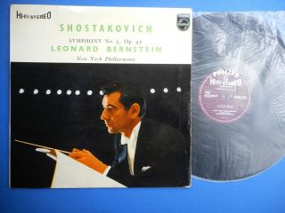 Sabl 164 Shostakovich Symphony No.  5 Leonard Bernstein Hi - Fi Stereo Ex,
