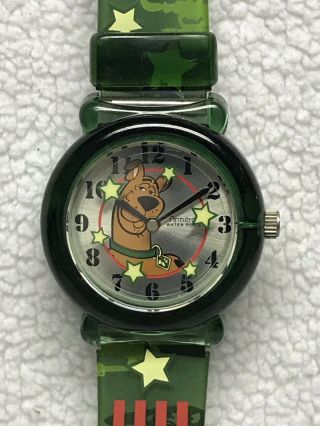 Collectible Scooby Doo Armitron Hanna Barbera Watch Military Camo W/ Rotating St