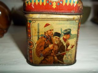 Small Antique Russian Tin Tea Litho Advertising Bbicoukin Mockba Moscow