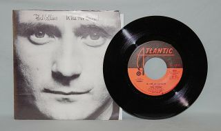 Phil Collins In The Air Tonight 45 Rpm W/ps Atlantic 3824 Nm/unplayed