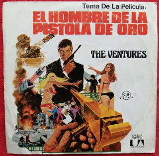 The Ventures ‎ - El Hombre De La Pistola De Oro - Rare Spanish 1975 - 007 James Bond