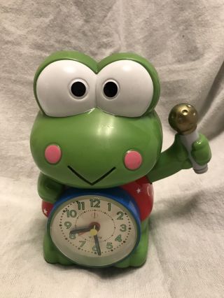 Keroppi Frog Quartz Alarm Clock.  Kawaii.  Cute.