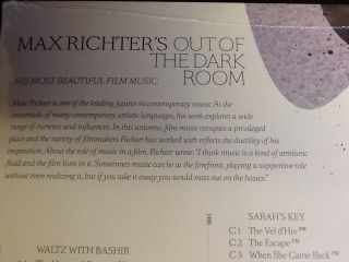 MAX RICHTER - OUT OF THE DARK ROOM - VINYL - NEW/SEALED 2