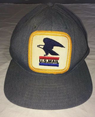 Vintage Usps Post Office Us Mail Ball Cap Yb1