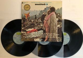 Woodstock - Soundtrack - 1970 Us 1st Press Vg,  Ultrasonic