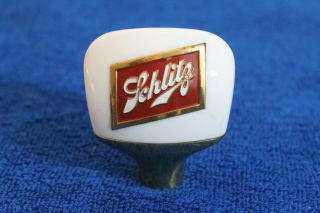 Vintage Porcelain Schlitz Beer Ball Beer Tap Gear Shift Knob Handle Accessory 7