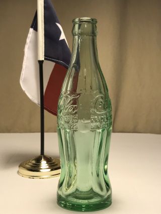 PAT ' D DEC.  25,  1923 Coca - Cola Hobbleskirt Coke Bottle - CALDWELL,  TEX Texas 2