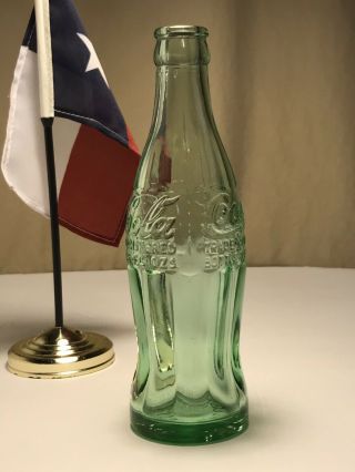PAT ' D DEC.  25,  1923 Coca - Cola Hobbleskirt Coke Bottle - CALDWELL,  TEX Texas 4