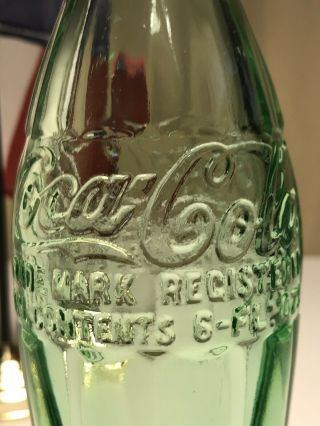 PAT ' D DEC.  25,  1923 Coca - Cola Hobbleskirt Coke Bottle - CALDWELL,  TEX Texas 7