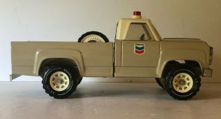 Tonka Chevron Service Truck 2973 With Spare Tires And Jack