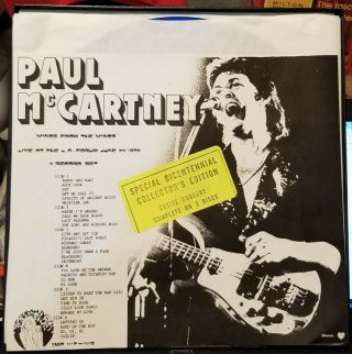 Paul Mccartney Wings 3 - Lps Nm/vg,  Live La Forum 1976 Red White Blue Color Vinyl