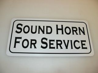 Sound Horn For Service Metal Sign 4 Car Shop Garage Pumping Gas Service Station