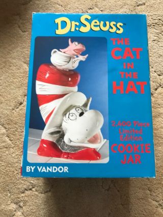 Dr.  Seuss The Cat In The Hat Limited Edition Cookie Jar 1040/2400 By Vandor