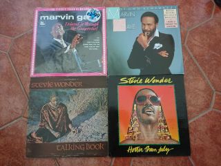 Joblot Motown LPs Marvin Gaye,  Stevie Wonder,  Martha And The Vandellas,  Four. 3