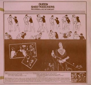 Queen Sheetkeeckers 1974 Live At Rainbow Theatre Uk 1975 Us Takrl Lp