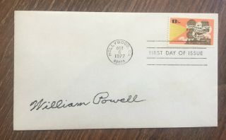 William Powell Autographed First Day Of Issue