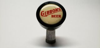 Vintage Gibbons Beer Ball Tap Knob / Handle Lion Brewing Co Wilkes - Barre Pa