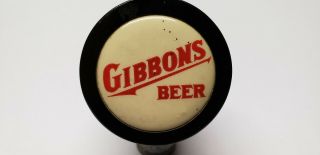 VINTAGE GIBBONS BEER BALL TAP KNOB / HANDLE LION BREWING CO WILKES - BARRE PA 5