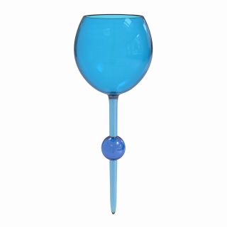 Cerulean Seas Blue Floating Beach Wine Glass - Acrylic Shatterproof Pool Beach