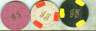 Sutter Club Card Room Casino (js) (sacramento) (25 Cent - $20 - $100 Chips) (avg - Su)