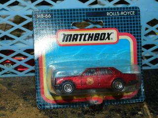 Matchbox Superfast Mb - 66 Rolls Royce Silver Spirit Blue Box 1/64 Diecast W/ Logo