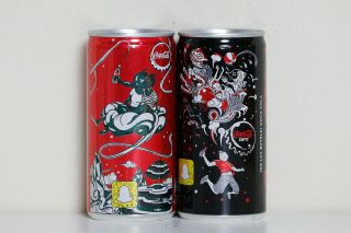 2015 Coca Cola 2 Cans Set From Poland,  Snapchat (200ml)