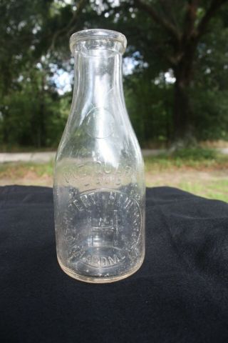 Robert Hanlon - - South Ardmore,  Pennsylvania - - Pa Embossed Milk Bottle Quart
