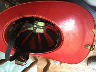 Vintage 1960 ' s TEXACO Fire Chief Fireman’s Toy Helmet Hat HIGH EAGLE INTACT 5