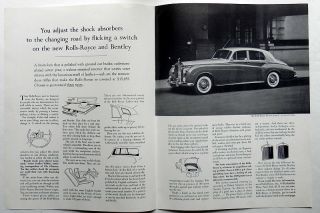 1961 Rolls Royce Silver Cloud Ii Us Sales Brochure
