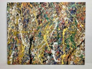Jackson Pollock Abstract Painting On Canvas
