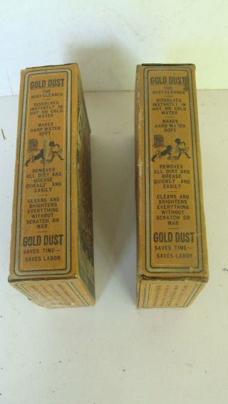 Two never opened Fairbanks Gold Dust washing powder boxes w contents 3