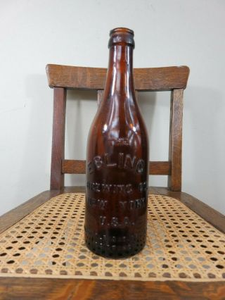 Pretty Amber Antique Ebling Brewing Co York Crown Top